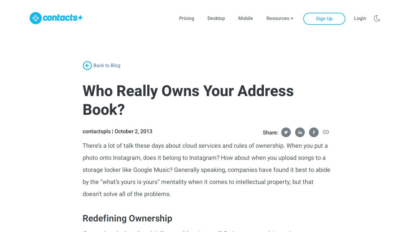 Who Owns Your Address Book? | FullContact - contactsplus.com